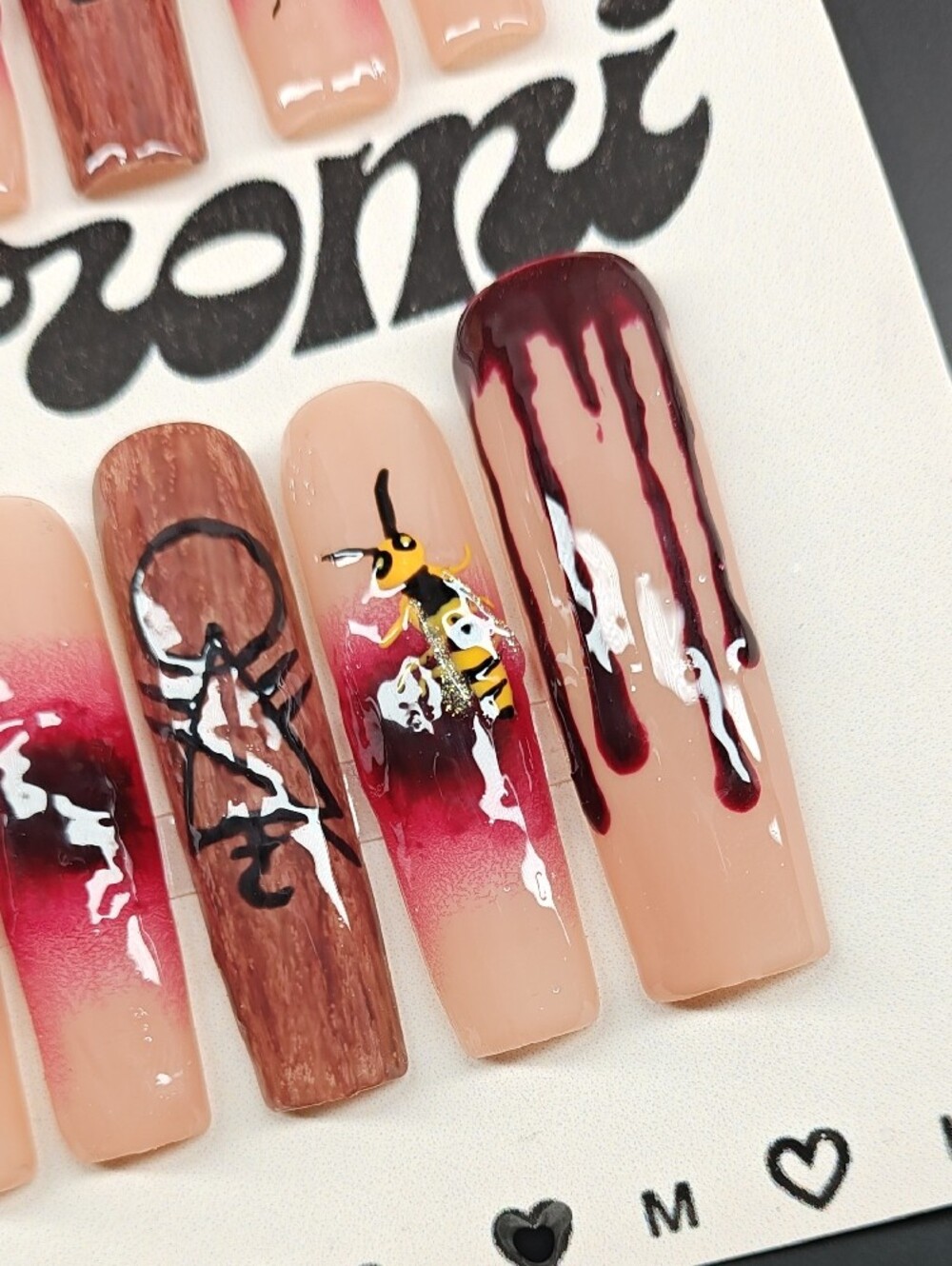 Yellowjackets Inspired Press-Ons 🐝✨ - Picture 3 of 3